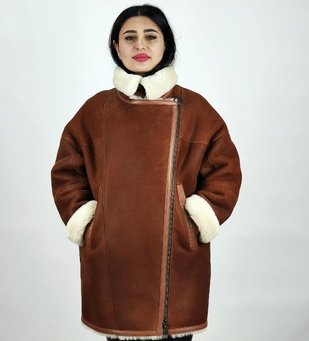 Дубленка короткая из овчины. Модель 1164 "Симона". — фото товара