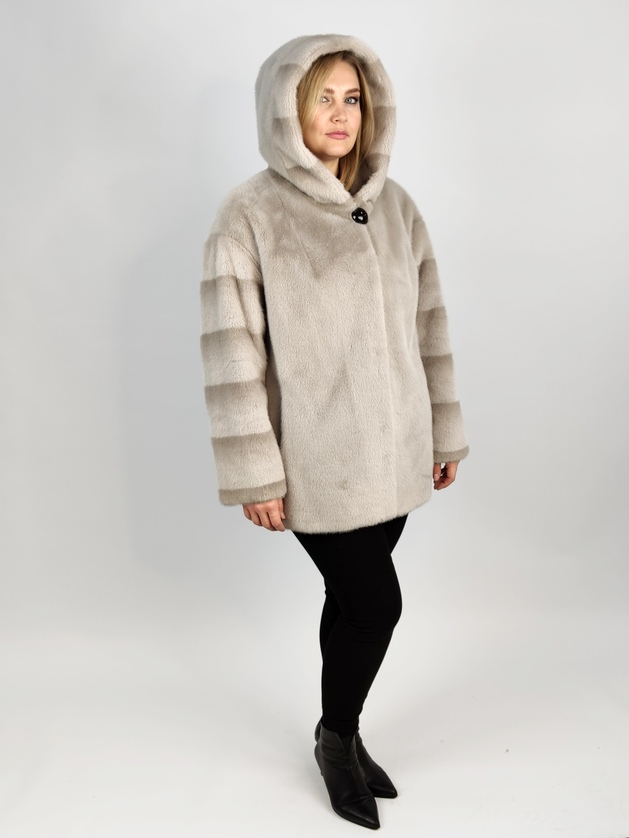 Куртка из экомеха. Модель К 5015.